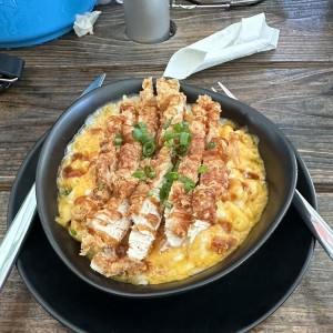 Mac and cheese de pollo 