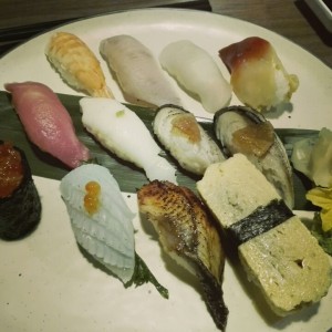 assorted sushi