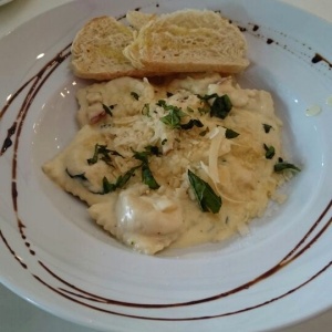 Ravioli de calabaza y queso