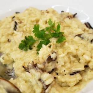 Risotto con hongos 