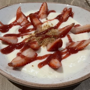 Fresas con crema Mascarpone