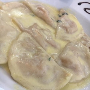 Ravioli de papa dulce