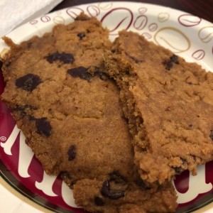 galleta con chispas de chocolate