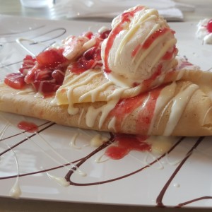 crep de manchego con fresas