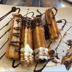 Churros rellenos variados