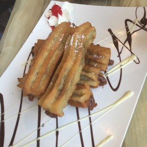 Churros rellenos de Dulce de leche 