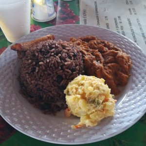 Bacalao con Rice & Beans