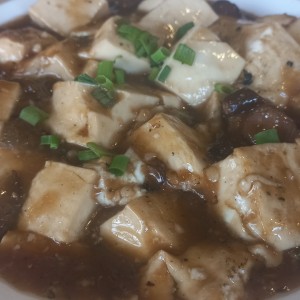 Tofu Con salsa de Hongos