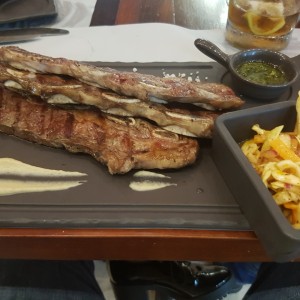 Asado de tira. 