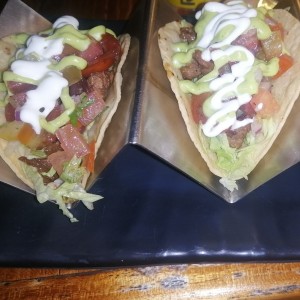 Tacos de carne angus