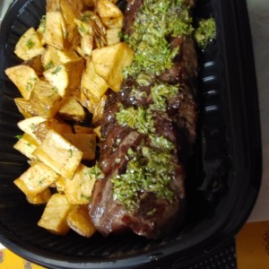 New York al Grill papas salteada