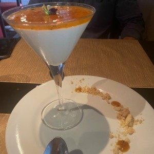 Panacotta de maracuya