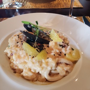 Risoto con Camarones