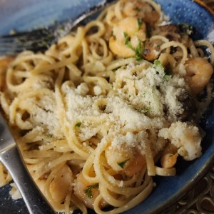 pasta de camarones