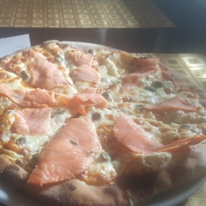 pizza de salmon