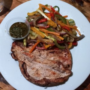 filete de pollo con vegetales