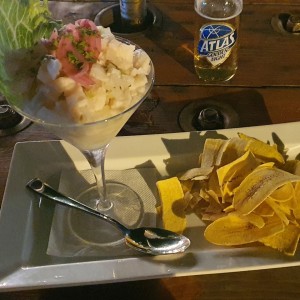 ceviche de corvina 