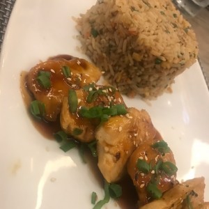 Teppanyaki de pollo