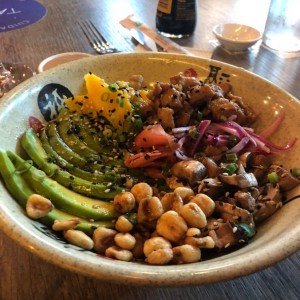 Poke chicken bowl