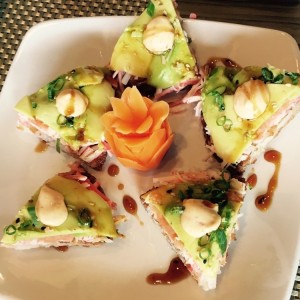 pizza tataki de salmon 