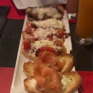 Bruschetta Mixta. 3 Sabores