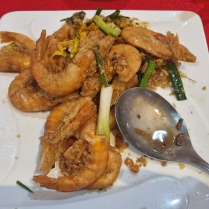 Mariscos - Langostinos salteados (picante)