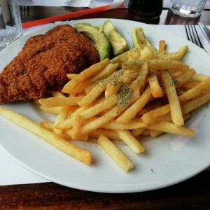 Milanesa y papas