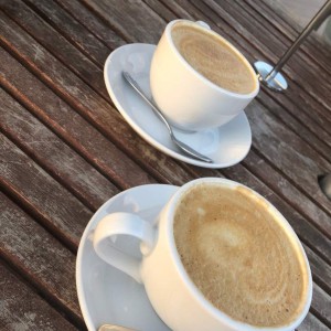 Capuccino con leche de almendras