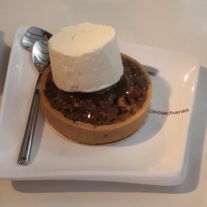 pecan pie con helado