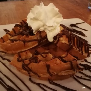 waffles de nutella