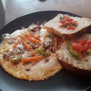 omellete con vegetales