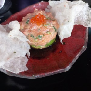 Tartare de salmon y aguacate