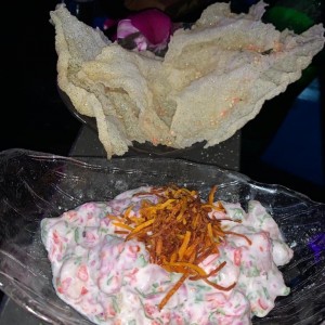 CEVICHE DE MERO EN LECHE DE COCO