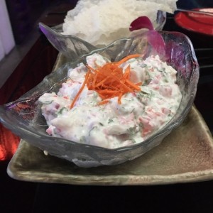 CEVICHE DE MERO EN LECHE DE COCO