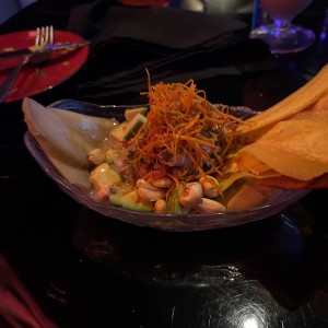 CEVICHE DE MERO EN LECHE DE COCO