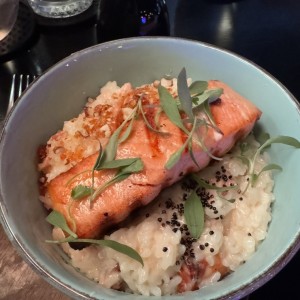 Risotto de salmon