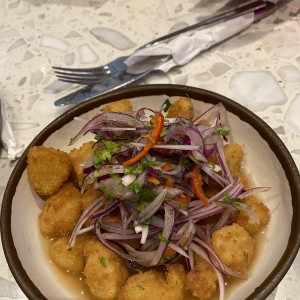 Ceviche Frito de Pescado Blanco