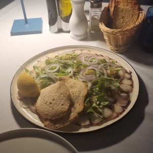 carpaccio de pulpo