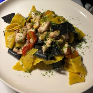 Pappardelle cobia e polpo