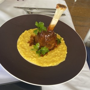 Risoto con osobuco de cordero