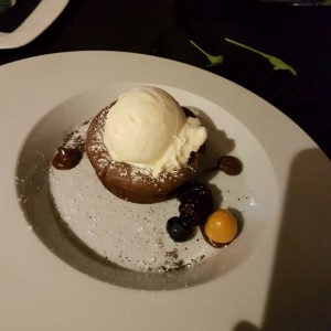 Volcan de Chocolate  a la mode