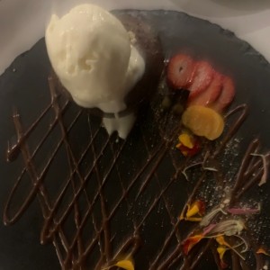 Lava cake con helado