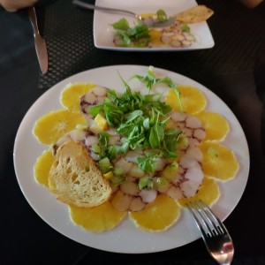 carpaccio di pulpo