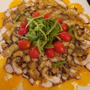 carpaccio de pulpo