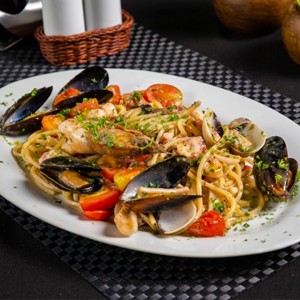 Pasta con mariscos 