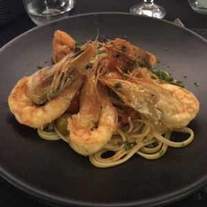 linguini con langostino