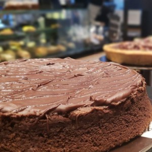 Torta de chocolate con nutela.