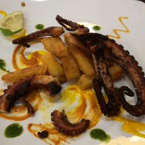 pulpo a la parrilla