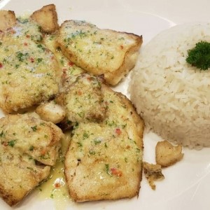 corvina al ajillo