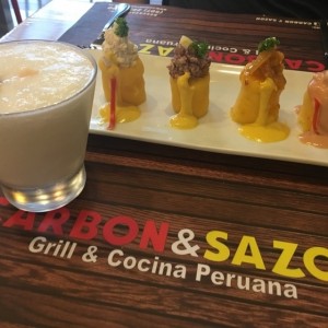 Causas y Pisco Sour 